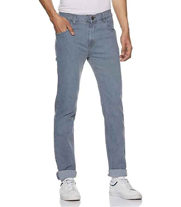 Buy Urbano Fashion Men Light Blue Slim Fit Washed Jeans Stretchable online